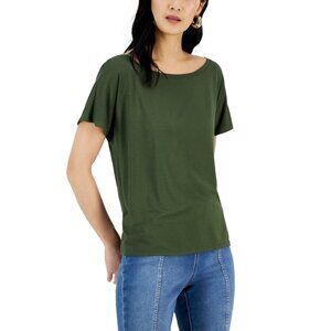 I.N.C. INTERNATIONAL CONCEPTS Women's Dolman-Sleeve Top in Costa Green S…